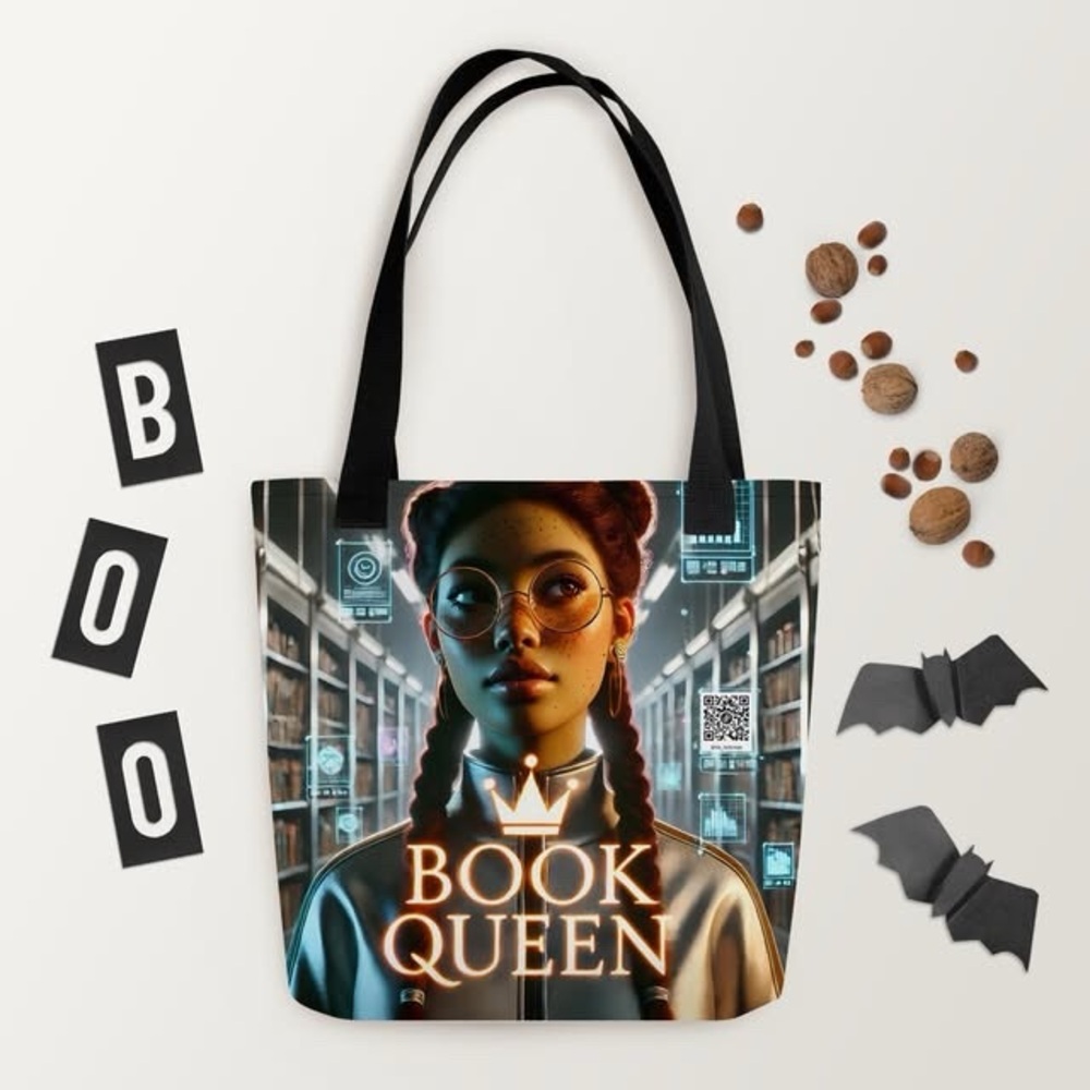 Book Queen Tote Bag - Black - Picture 5 of 6